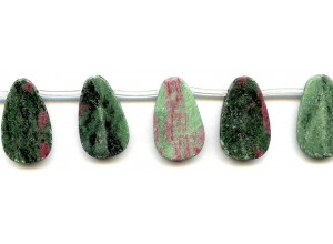 Ruby Zoisite 15-25x Ridged Pear Drop