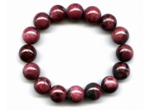 Ruby Zoisite 13-13.5mm Round Bracelet