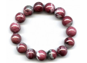 Ruby Zoisite 15-16mm Round Bracelet