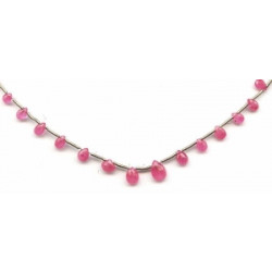 Pink Sapphire 3-7x Pear Briolette