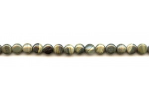 Silver Leaf Jasper 7mm Dime