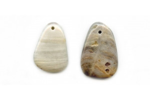 Silver Leaf Jasper 30-40x Fancy Pendant