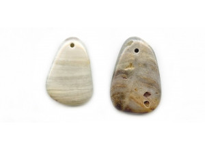 Silver Leaf Jasper 30-40x Fancy Pendant