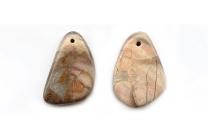 Silver Leaf Jasper 25-37x Fancy Pendant