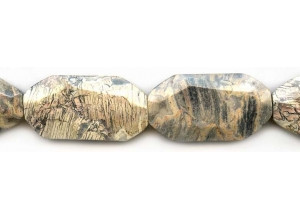 Silver Leaf Jasper 20x Faceted Slab