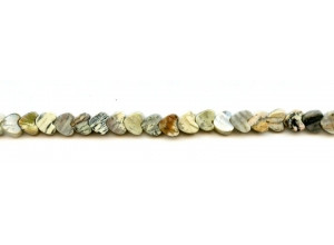 Silver Leaf Jasper 6mm Heart