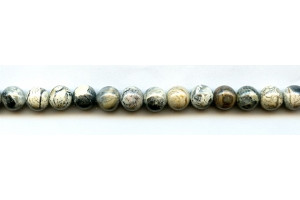 Silver Leaf Jasper 8mm Round