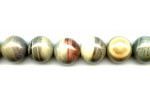 Silver Leaf Jasper 18mm Round