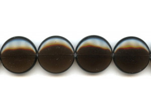 Smoky Quartz 25mm Puffy Coin