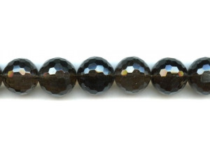 Smoky Quartz 18mm Faceted Round