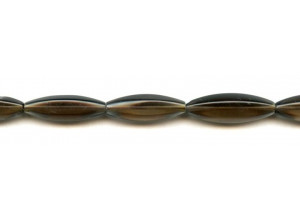 Smoky Quartz 9x30 6-sided Oval Rice