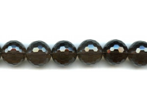 Smoky Quartz 18mm Faceted Round