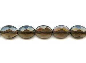 Smoky Quartz 15x20 Faceted Flat Oval