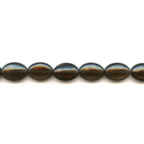 203-1616 Smoky Quartz <br>13x18 Flat Oval