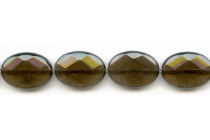 18x Faceted Flat Oval