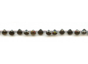 Smoky Quartz 6mm Flat Pear Briolette