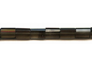 Smoky Quartz 11x16 Faceted Flat Tube