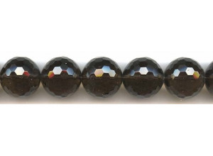 Smoky Quartz 20mm Faceted Round