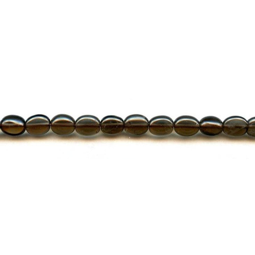 203-1915 Smoky Quartz <br>8x10 Flat Oval