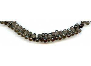 Smoky Quartz 6x Teardrop Briolette