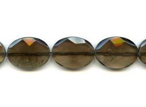 Smoky Quartz 22x30 Faceted Flat Oval