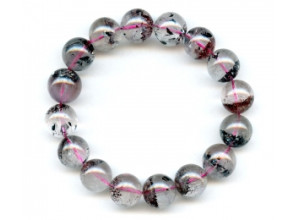 Super Seven Quartz 13mm Round Bracelet