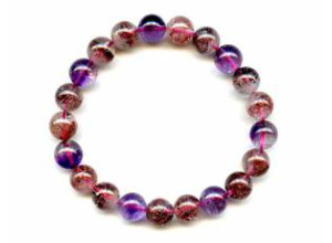 Super Seven Quartz 9mm Round Bracelet