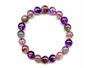 Super Seven Quartz 10mm Round Bracelet