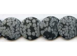 Matte Snowflake Obsidian 30mm Lentil