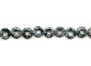 Snowflake Obsidian 12mm Donut