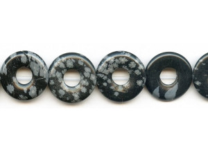 Snowflake Obsidian 25mm Donut