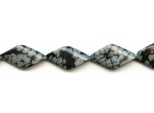 Snowflake Obsidian 15x30 Diamond