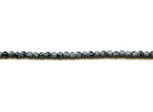 Snowflake Obsidian 4mm Round