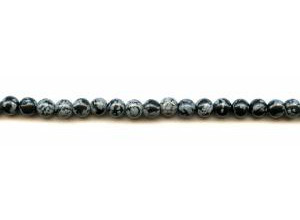 Snowflake Obsidian 6mm Round