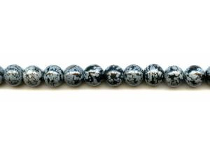 Snowflake Obsidian 10mm Round