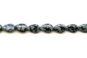 Snowflake Obsidian 10x15 Flat Pear