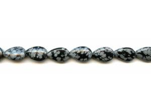 Snowflake Obsidian 10x15 Flat Pear