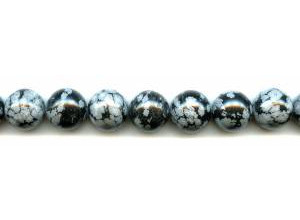 Snowflake Obsidian 14mm Round