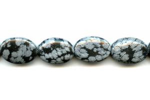 Snowflake Obsidian 18x25 Flat Oval