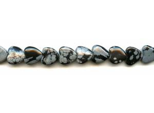 Snowflake Obsidian 12mm Heart