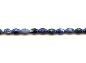 Sodalite 7x10 Faceted Oval Rice