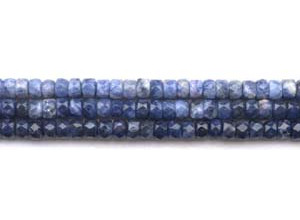 Sodalite 7mm Faceted Wheel