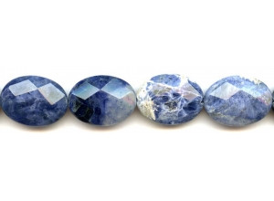 Sodalite 18x25 Faceted Flat Oval