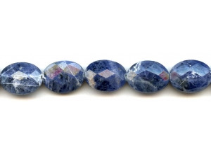 Sodalite 15x20 Faceted Flat Oval