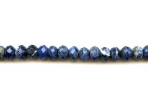 Sodalite 10mm Faceted Rondell