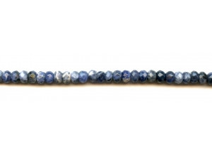 Sodalite 6mm Faceted Rondell