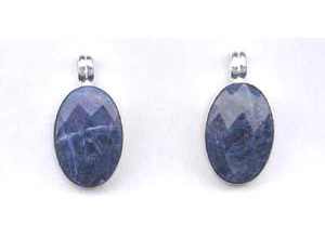 Sodalite 20x30 Oval Bezel Pendant