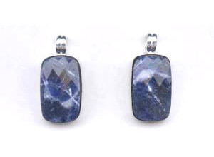 Sodalite 18x30 Rectangle Bezel Pendant