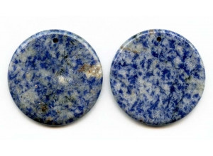 Sodalite 45mm Coin Pendant