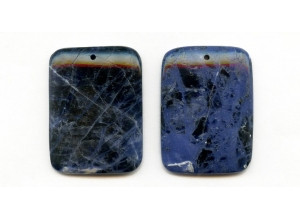 Sodalite 42x32 Flat Rectangle Pendant